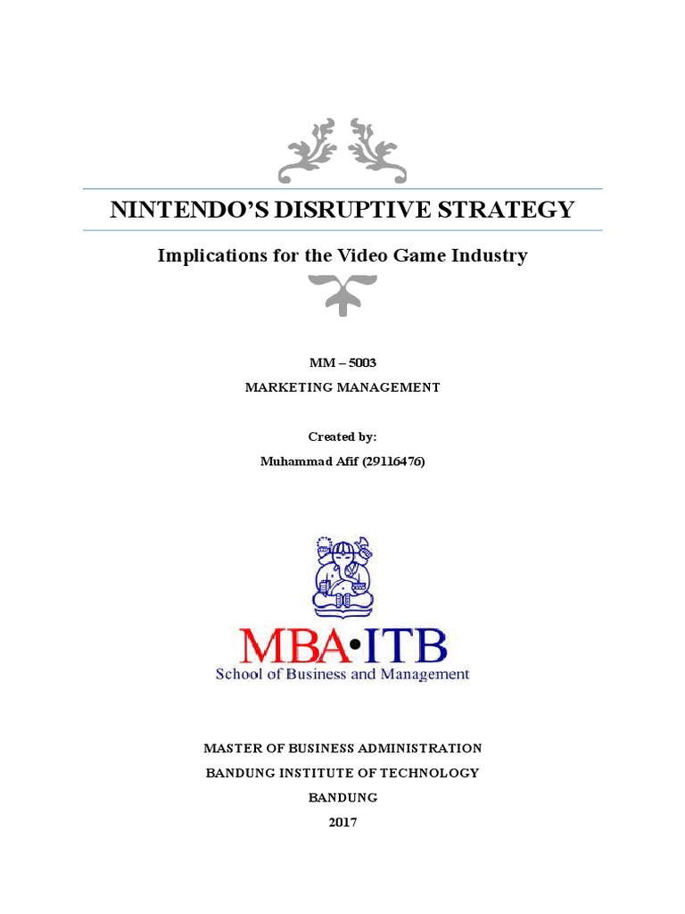 Nintendo (Marketing Research) | PDF | Video Games | Nintendo