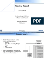 Weekly Report: Professor Joseph A. Schetz Professor Rakesh Kapania Kamrul Hasan Khan PHD Student