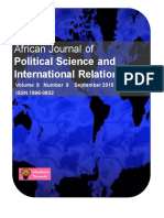 African Journal OfPolitical Science and International Relations
