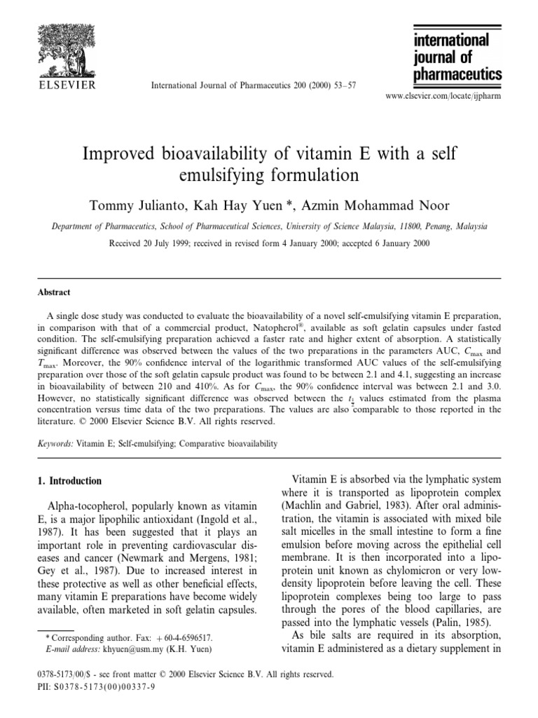 292796779VitaminE.pdf Bioavailability Emulsion