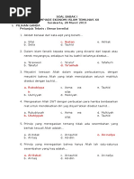 Kunci Jawaban Babak Penyisihan-Temilnas Solo 2013