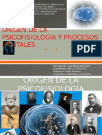 Origen de La Psicofisiología y Procesos Mentales