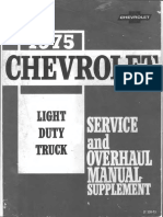 ST 330-75-1975 Chevrolet Light Truck Service Overhaul Supplement