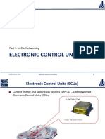 Electronic Control Units (Ecus) : Part 1: in - Car Networking