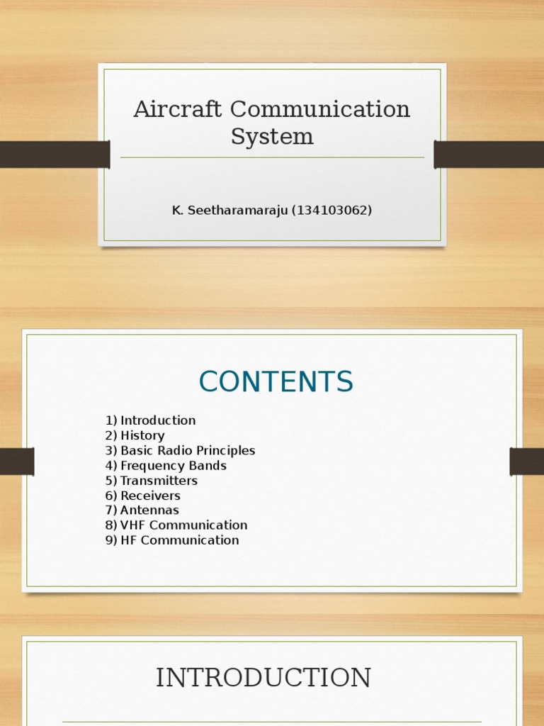 Aircraft Communication Systems | PDF | Antenna (Radio) | Transmitter