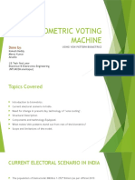 Biometric Voting Machine Using Vein Pattern Biometrics
