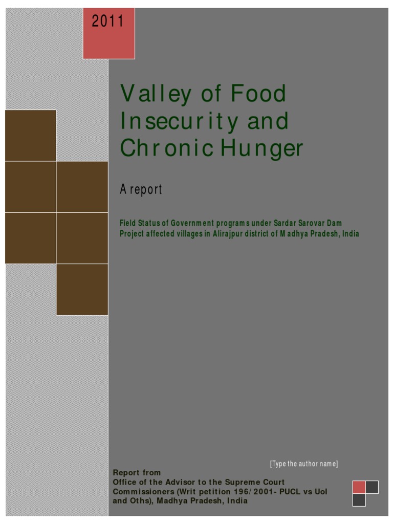 Valley of Food Insecurity and Chronic Hunger | PDF | Food Security | Loans