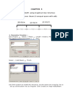 2D PROBLEM Using Graphical User Interface Problem 1: Continuous Beam (3 Unequal Spans With Udl)