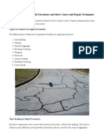 Types of Failures in Rigid Pavements - Causes and Repair Techniques