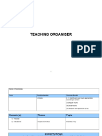 Teaching Organiser (Blank)