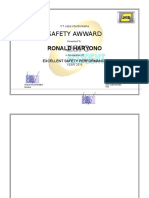 Safety Award PT Jasa Kita Bersama