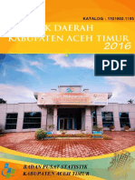 Statistik Daerah Kabupaten Aceh Timur 2016