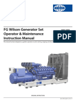 FG Wilson Generator Set Operator & Maintenance Instruction Manual