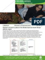 Women's Empowerment in Lebanon: Impact Evaluation of The Project Women's Access To Justice in The Middle East and North Africa Region'