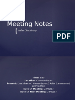 Meeting Notes Week 12