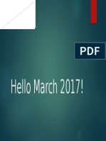 Hello March 2017!