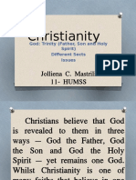 Christianity: Jolliena C. Mastrili 11-HUMSS