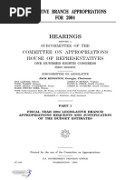 HOUSE HEARING, 108TH CONGRESS - LEGISLATIVE BRANCH APPROPRIATIONS FOR 2004