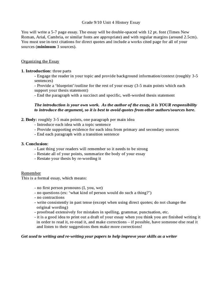 how to write a public health essay