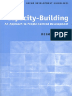 Capacity-Building: An Approach To People-Centred Development