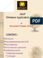 WAP Wireless Application Protocol: Shivanika Prakash Dikshit