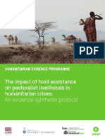 The Impact of Food Assistance On Pastoralist Livelihoods in Humanitarian Crises: An Evidence Synthesis Protocol