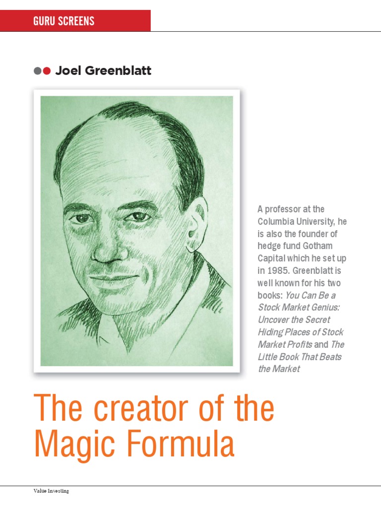 Joel Greenblatt PDF | PDF | Value Investing | Investing
