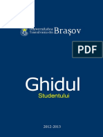 Ghidul Studentului 2012-2013