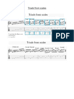 Triads From Scales