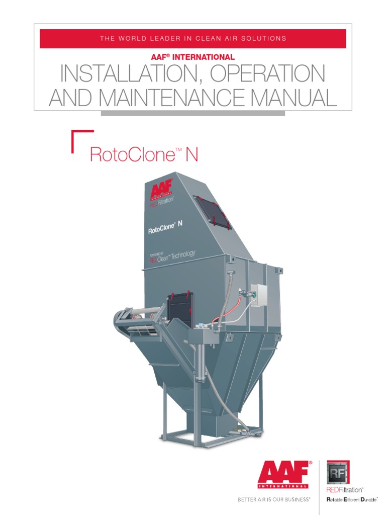 Installation, Operation and Maintenance Manual: Rotoclone N | PDF ...