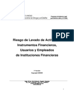 Riesgo Lavado de Activos en Instrumentos Financieros UNODC