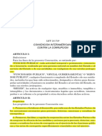 Convencion Interamerica Contra La Corrupcion - Ley 24.759