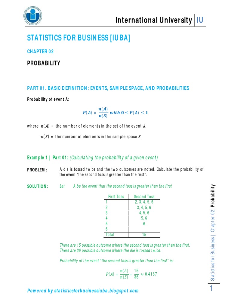 Chapter 02 - Probability PDF | PDF