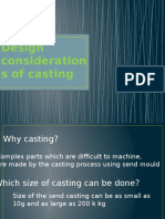 Design Consideration S of Casting