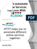 How to Automate Online Services You Love With IFTTT