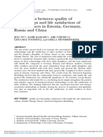 Associations Between Quality of Relationships and Life Satisfaction of Older Mothers in Estonia, Germany, Russia and China Wu2015