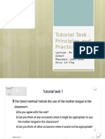 Tutorial Task Principle and Practice