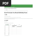 Excel Formulas You Should Definitely Know:: Excel Formulas: 10 Formulas That Helped Me Keep My Job