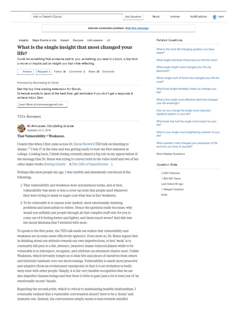 Download What Is The Single Insight That Most Changed Your Life Quora Pdf United States Navy Reality