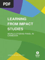 Learning From Impact Studies: World Citizen's Panel in Cambodia