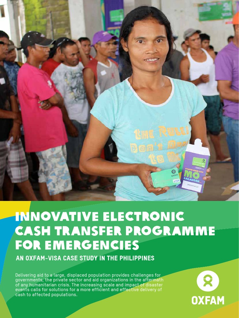 Innovative Electronic Cash Transfer Programme For Emergencies An Oxfam