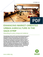 Enhancing Market-Oriented Urban Agriculture in The Gaza Strip: Networking For Policy Change and Resilience