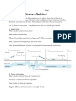 Classic Forms & Structures Work & Study Sheet