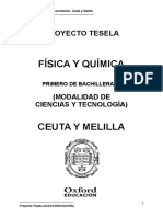 Programacion Tesela Fisica y Quimica 1 BACH Ceuta y Melilla