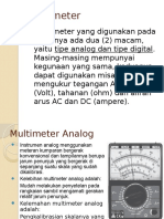 Multimeter Analog Digital