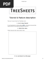 TreeSheets Tutorial