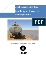 Technical Guidelines On Water Trucking in Drought Emergencies