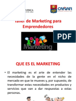 Diapositivas de Marketing para Emprendedores I