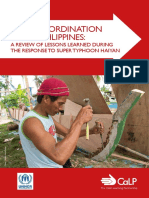 Cash Coordination in The Philippines: A Review of Lessons Learned During The Response To Super Typhoon Haiyan