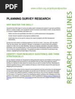 Planning Survey Research